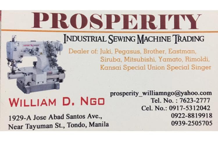 Prosperity Industrial Sewing Machine Trading logo