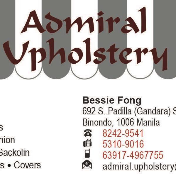 Admiral Upholstery Supply & General Merchandise logo