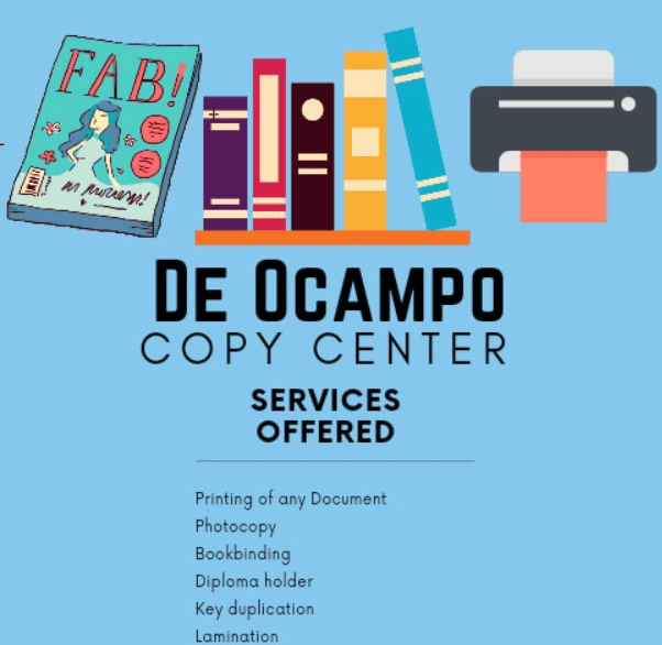 De Ocampo Copy Center logo